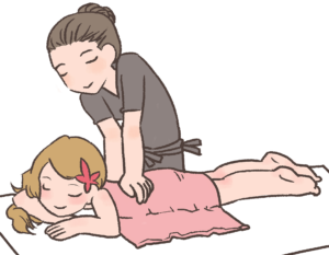 shiatsu massage dessin